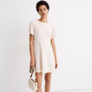 Madewell tie sleeve retro floral dress